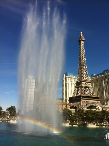 Fountain with Rainbow