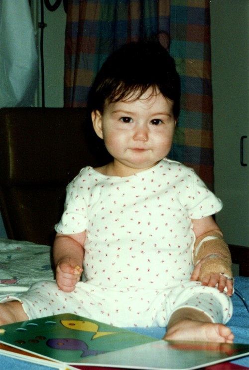 Baby Isabelle in treatment.