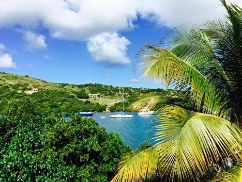 See, it totally looks like a post card, but I snapped this photo off the porch of our vacation spot in Culebra.