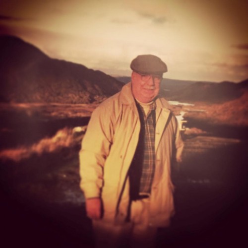 A candid I took in Ireland on a trip my Dad and I took there together a few months before my wedding.  He was so much in his element there.  