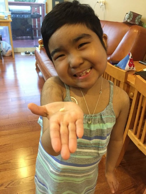 Ava recently lost a second tooth.  