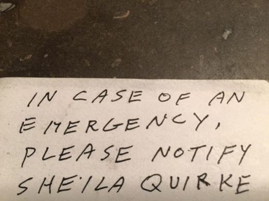 Found in my Dad's wallet.  I keep this on my bureau, looking at it frequently, remembering my Dad, my Mom, being the caregiver they needed.  I hope I was worthy of a note like this.