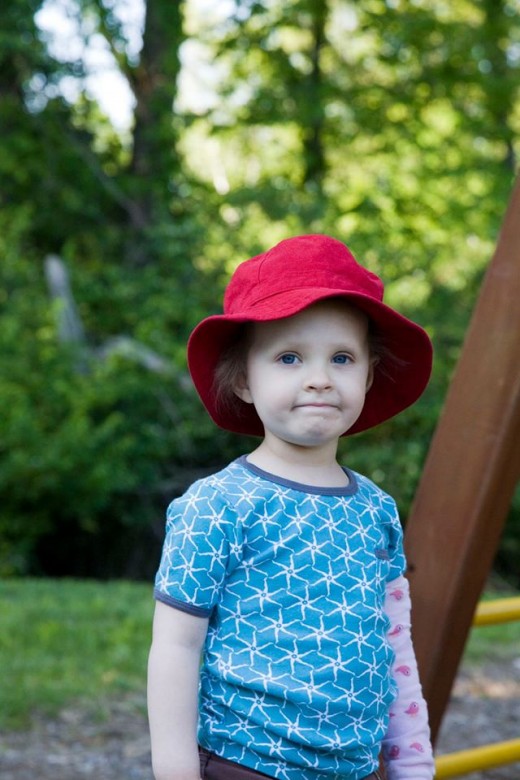 Donna's crooked smile, her knowing grin and wise eyes. This captures my girl so very well. And the red hat. Always the red hat.